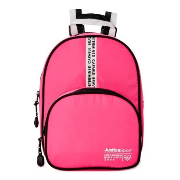 New Justice Kids’ JSPORT Mini Backpack Pink - Picture 2 of 5